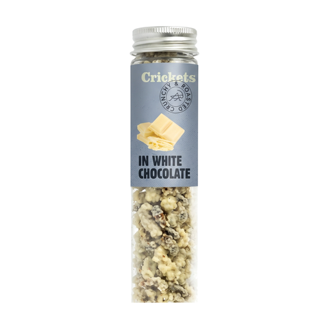 SENS Crickets in White Chocolate tube