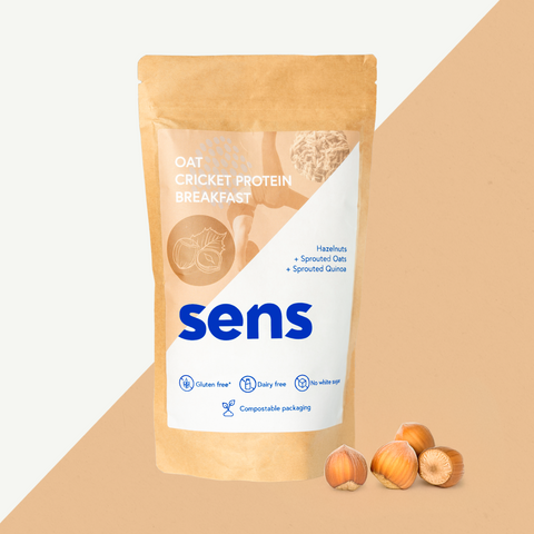 Proteinreiches Frühstück Haferflocken - Haselnuss